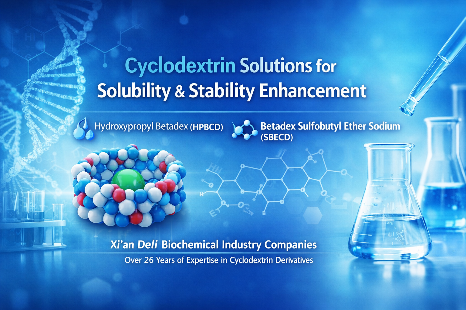 Cyclodextrin-Based Solutions for Solubility and Stability Enhancement