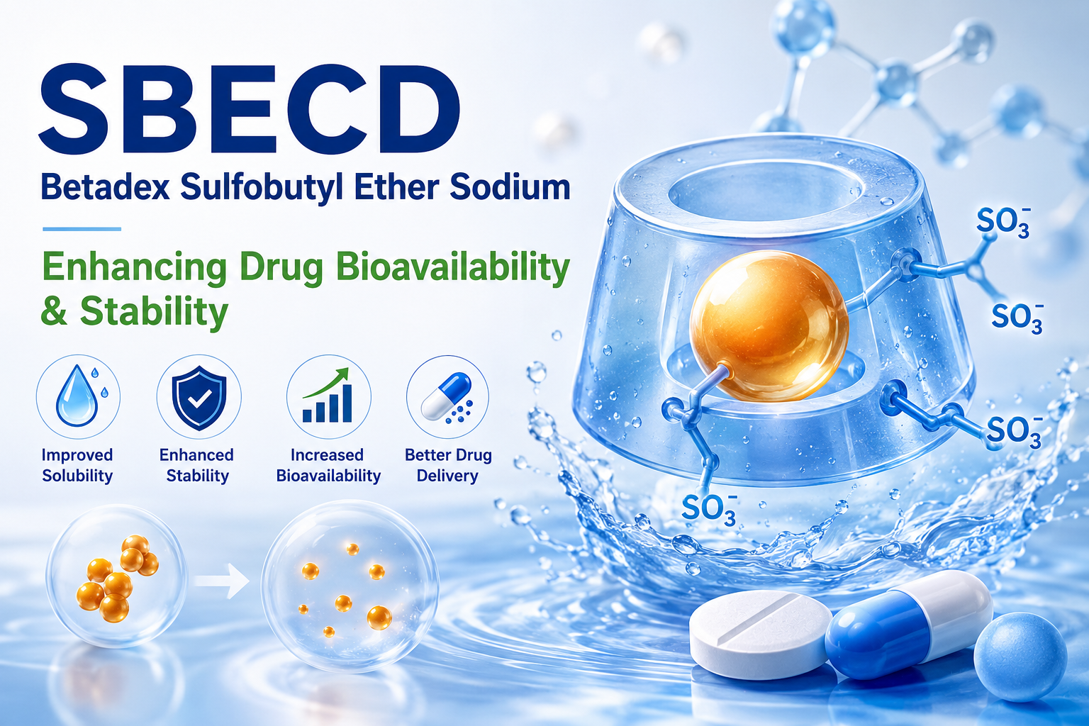 How Betadex Sulfobutyl Ether Sodium Improves Drug Bioavailability and Stability